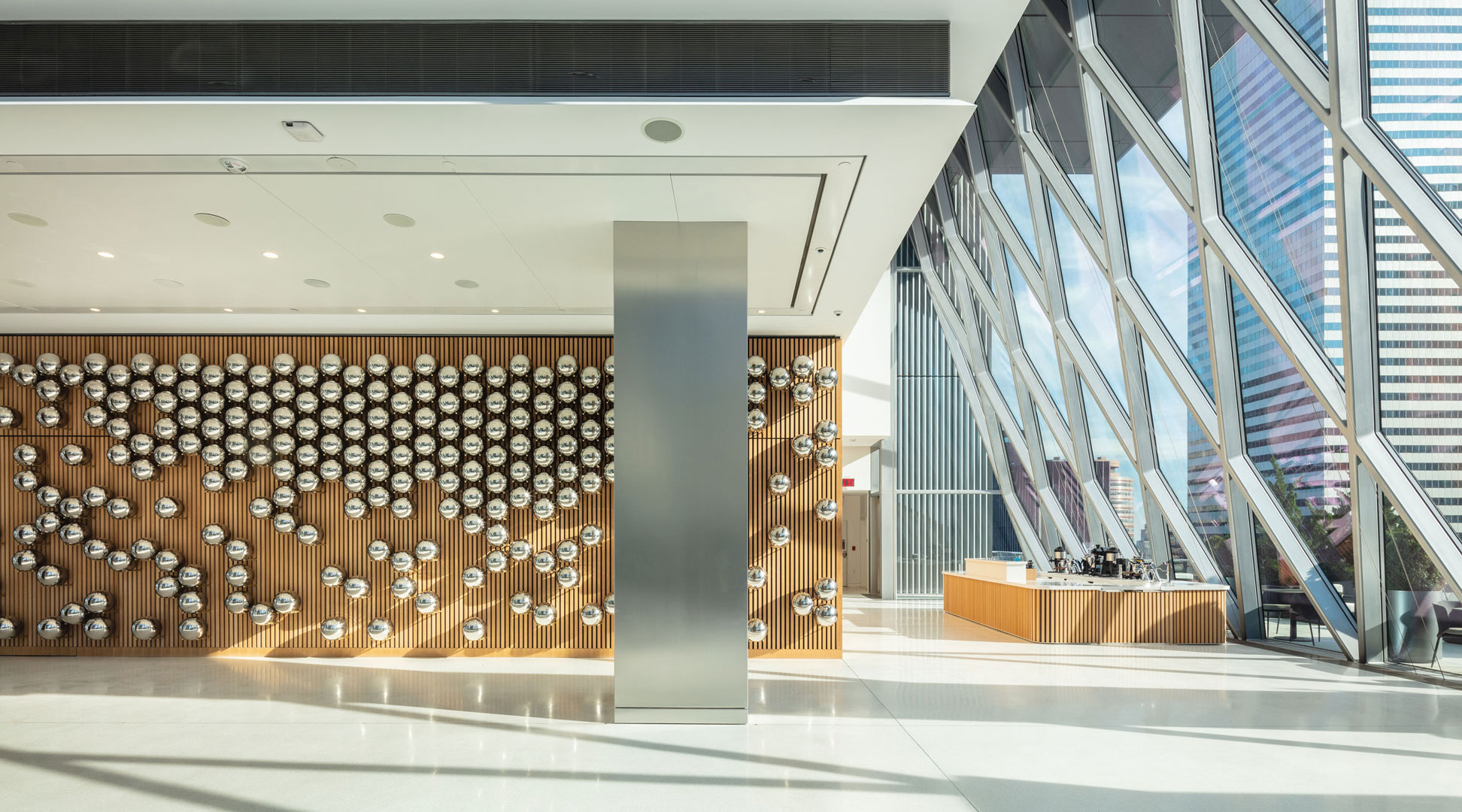 Installation by Yayoi Kusama at 425 Park Avenue Commercial Offices Building